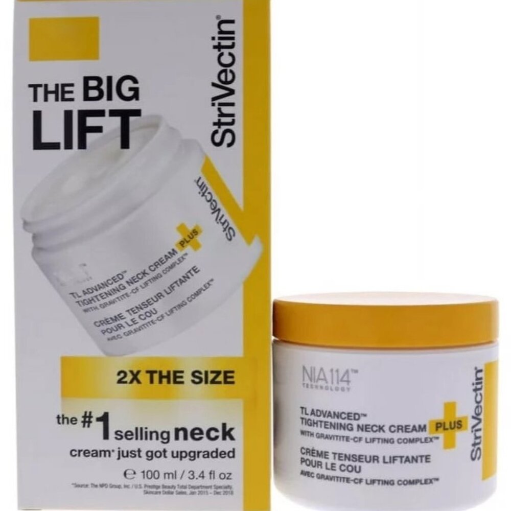 StriVectin The Big Lift TL Advanced Tightening Neck Cream - 3.4oz Brand New 8256